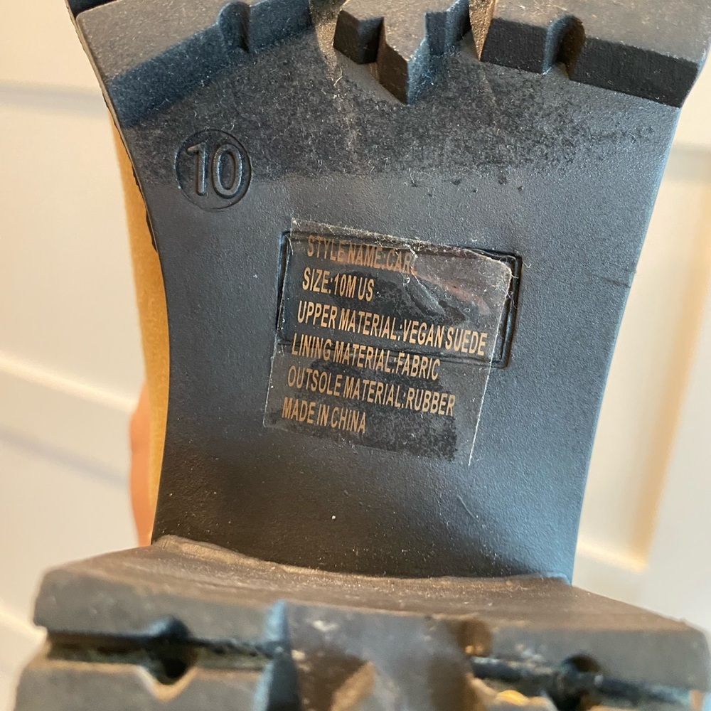 Tan Ankle Boots Size 10 - Picture 7 of 7